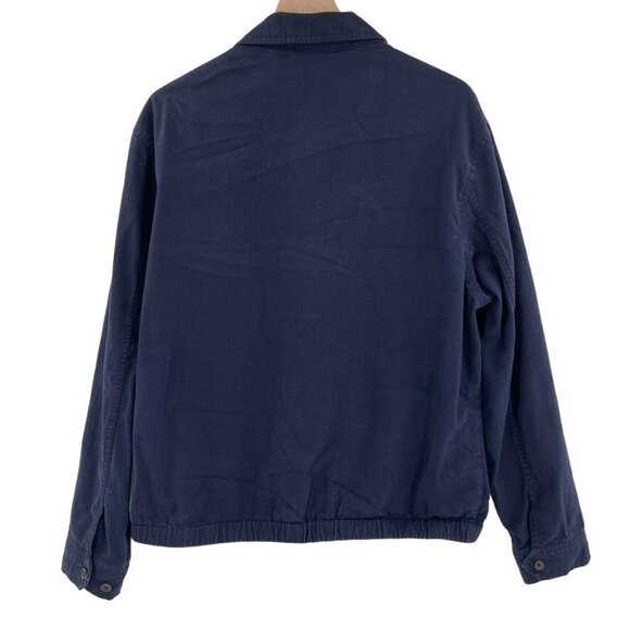 Vintage Polo Ralph Lauren Bomber Jacket Full Zip Up Front Coat Large Blue - Picture 2 of 8